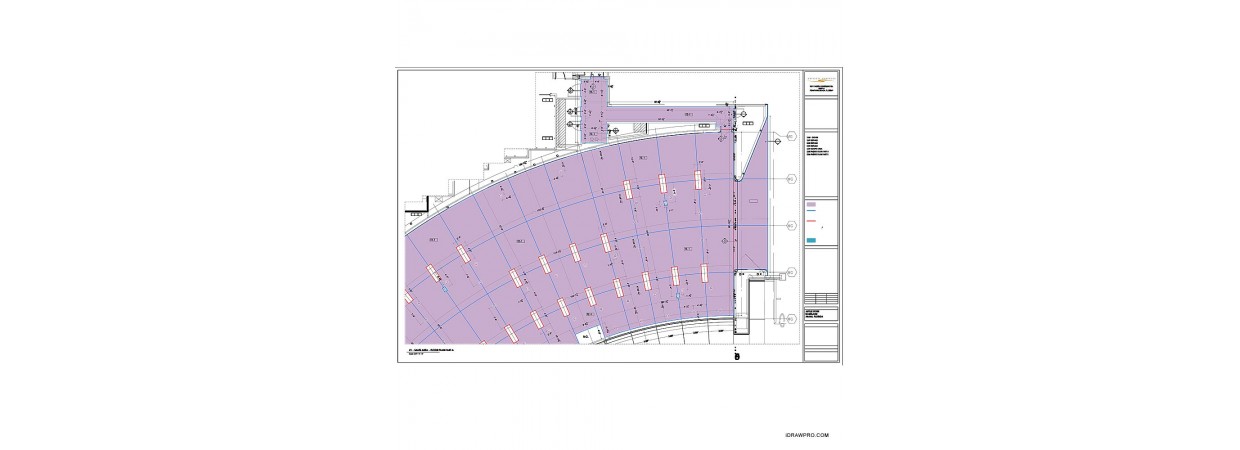 Terrazzo floor shop drawings for a technology company retail store