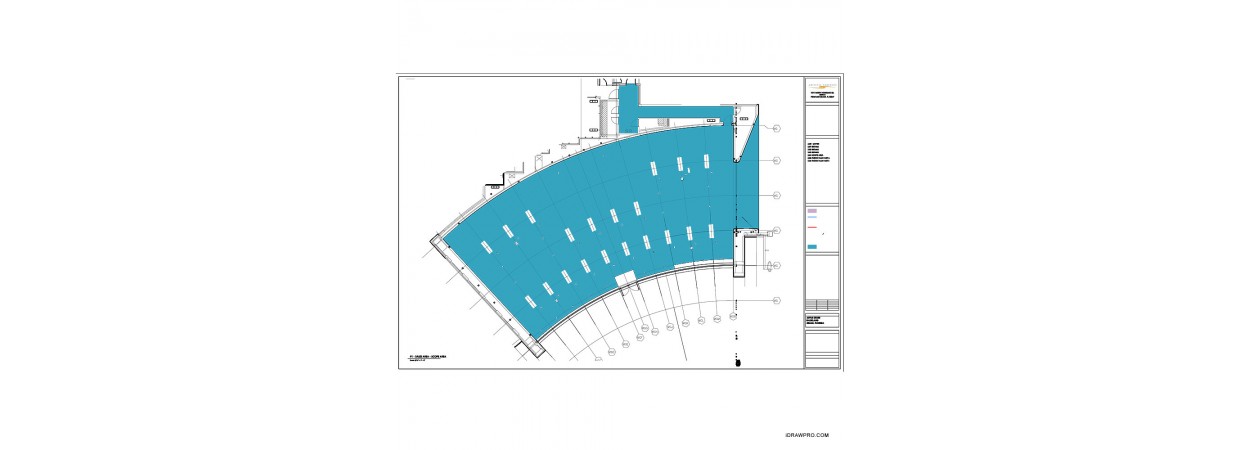 Terrazzo floor shop drawings for a technology company retail store