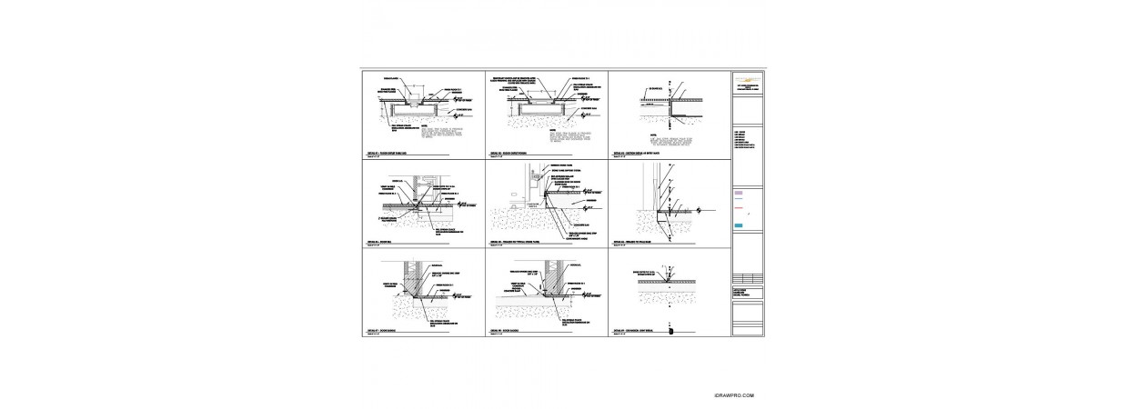 Terrazzo floor shop drawings for a technology company retail store