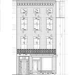 Brownstone shop drawings for window trim, band and steps