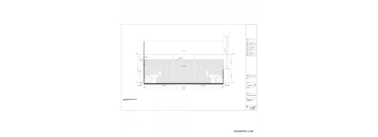  Shop drawings for Mosaic tile on floor and walls.