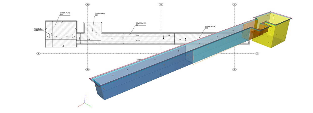 Erection and fabrication drawings for Trench system