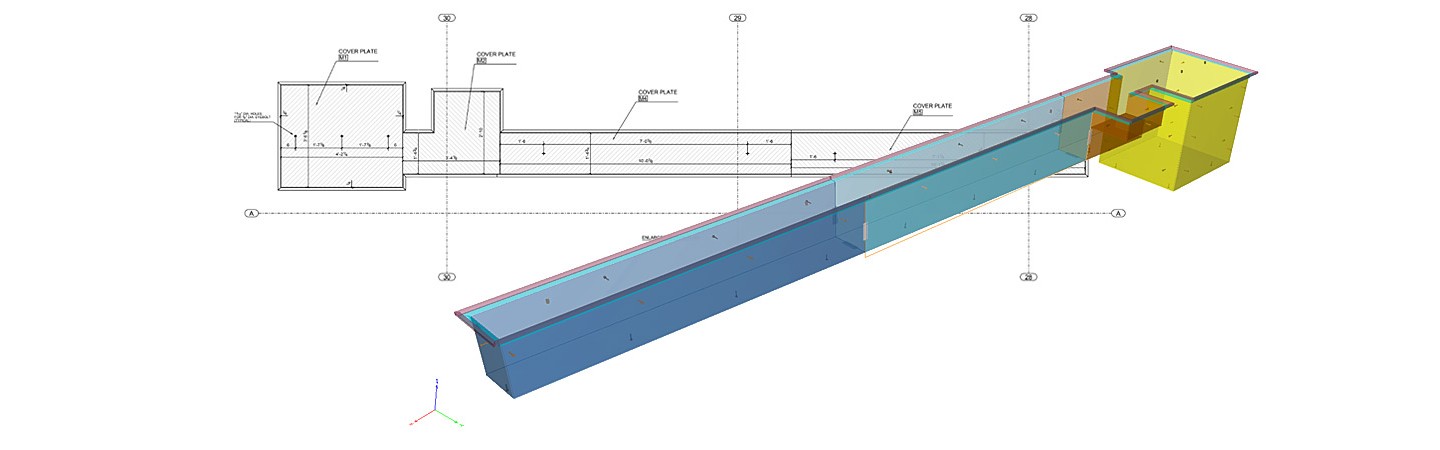 Erection and fabrication drawings for Trench system