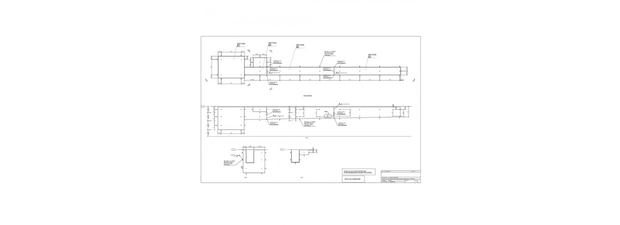 Erection and fabrication drawings for Trench system