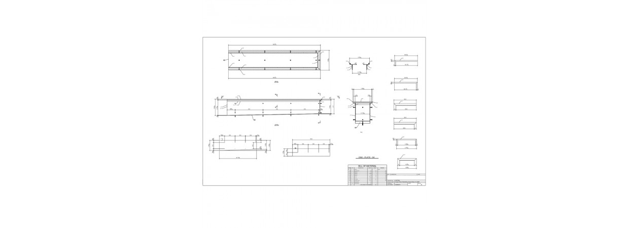 Erection and fabrication drawings for Trench system