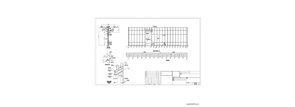 Interior wall framing shop drawings