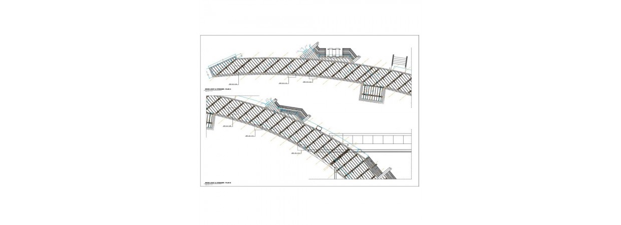Shop drawings for the wood decking and cladding for waterfront construction project