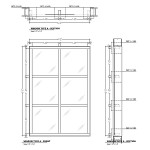 Aluminum frame windows shop drawings