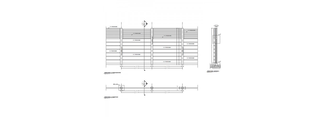 Wood Fence Shop Drawings