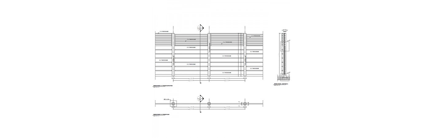 Wood Fence Shop Drawings