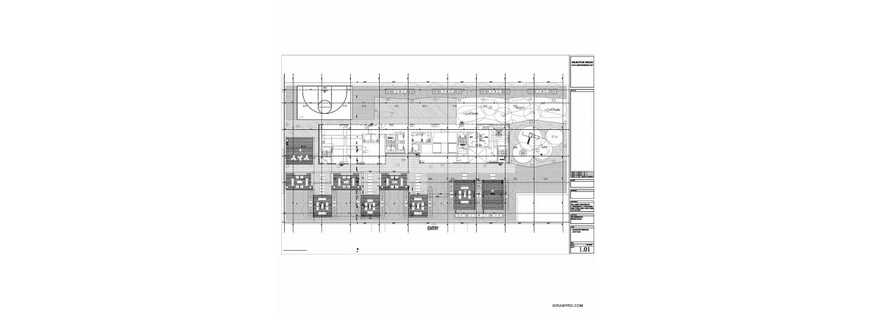 IPE wood decking and support frame shop drawings 