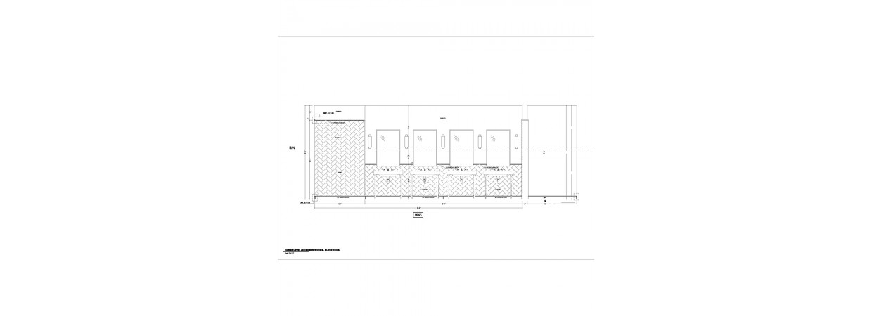 Stone floor and wall tile shop drawings for Hotel building.
