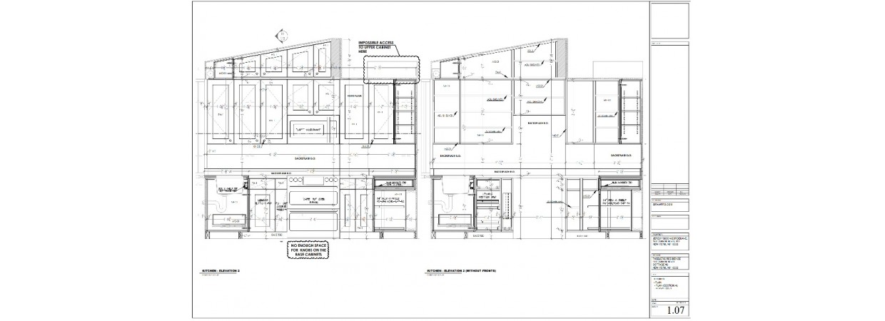 Kitchen Cabinets Shop Drawings