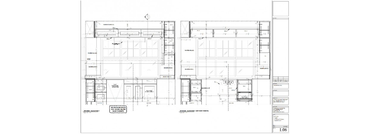 Kitchen Cabinets Shop Drawings