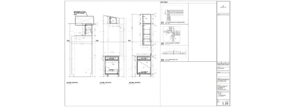 Kitchen Cabinets Shop Drawings