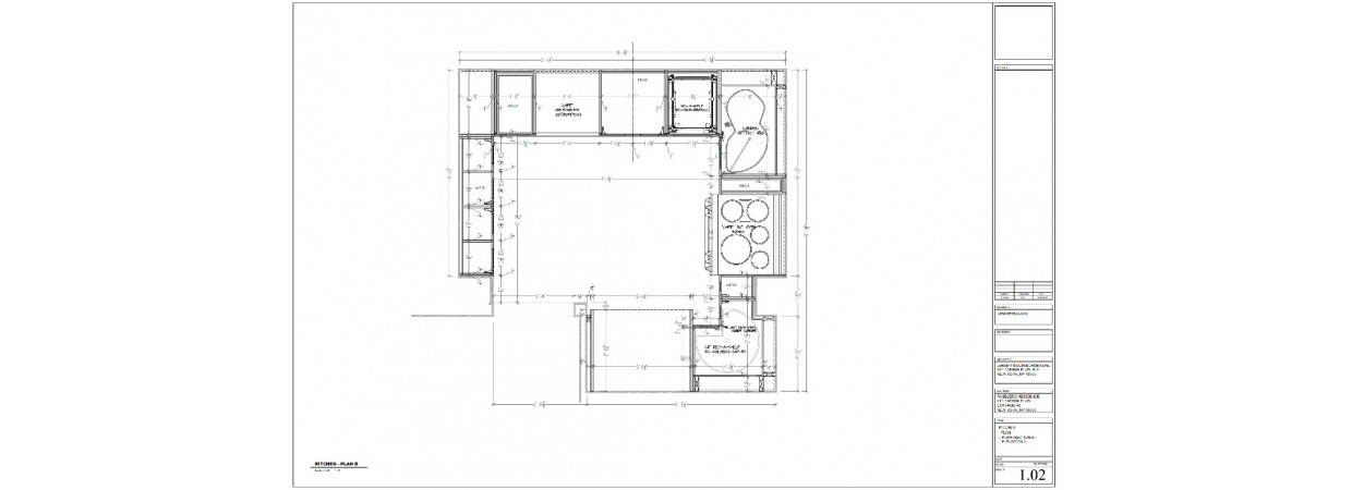 Kitchen Cabinets Shop Drawings