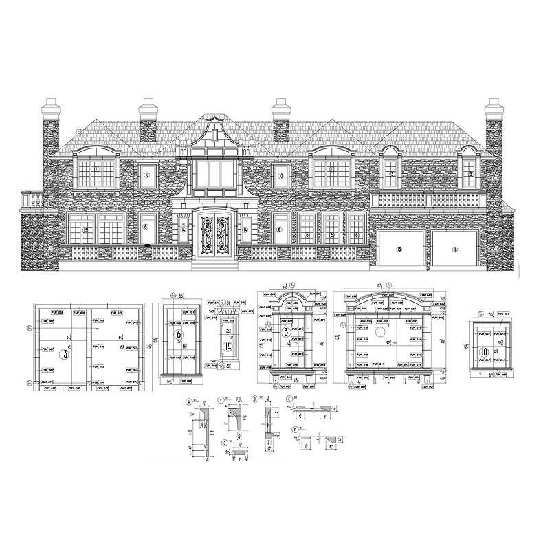 Cast Stone Shop Drawings For New Construction Project