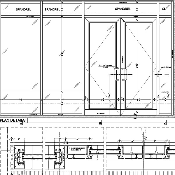 Storefront shop drawings needed for submittals